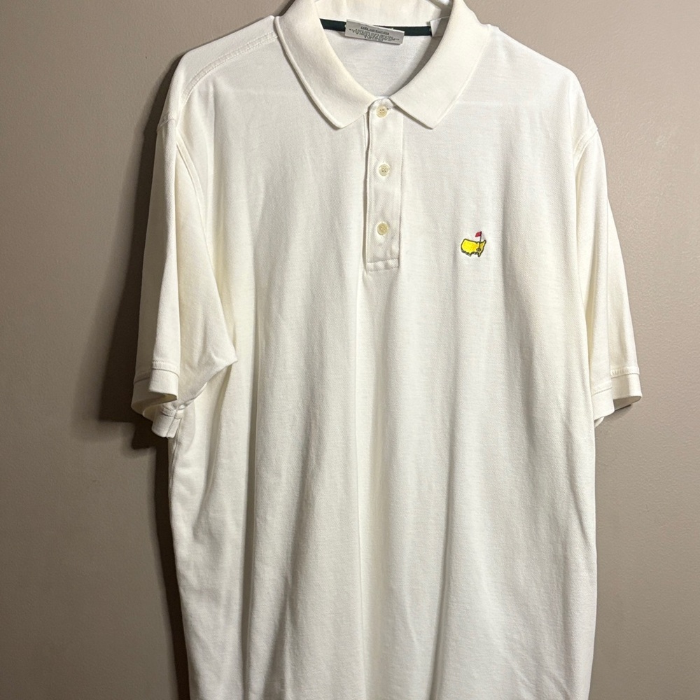 Vintage Augusta National Golf Shop  Classic White Polo Shirt XL